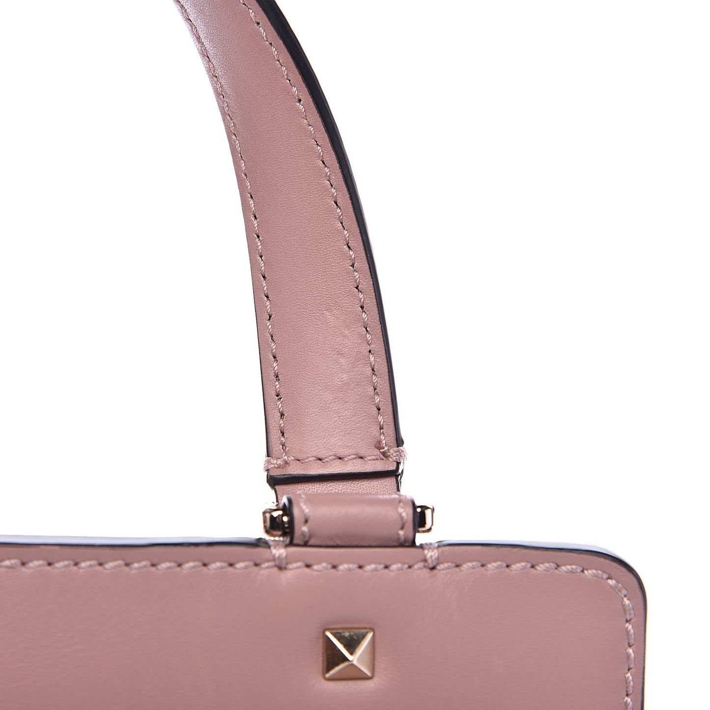 Calfskin Studded Small Joylock Satchel Lipstick