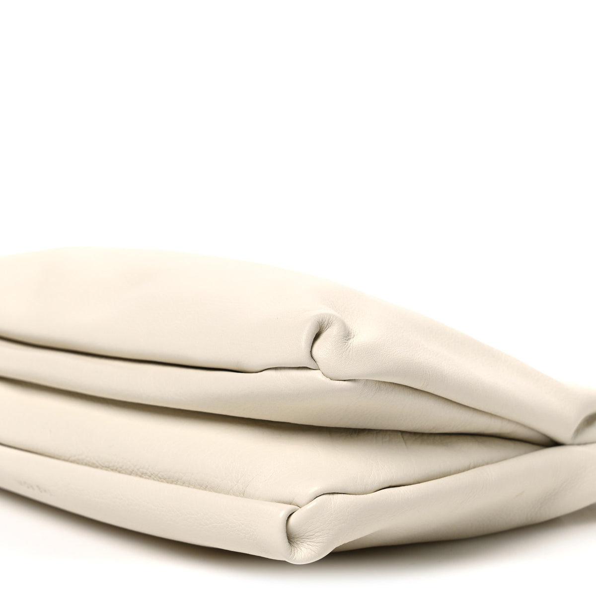 The Row Grained Calfskin Bourse Clutch Ivory 9 of 9