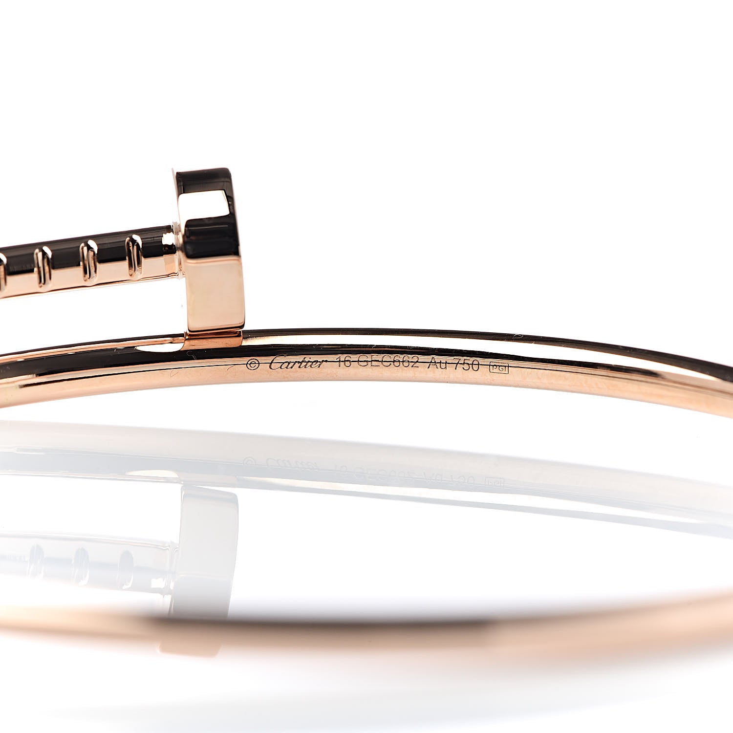 Cartier 18K Pink Gold Small Juste Un Clou Bracelet 16 4 of 5