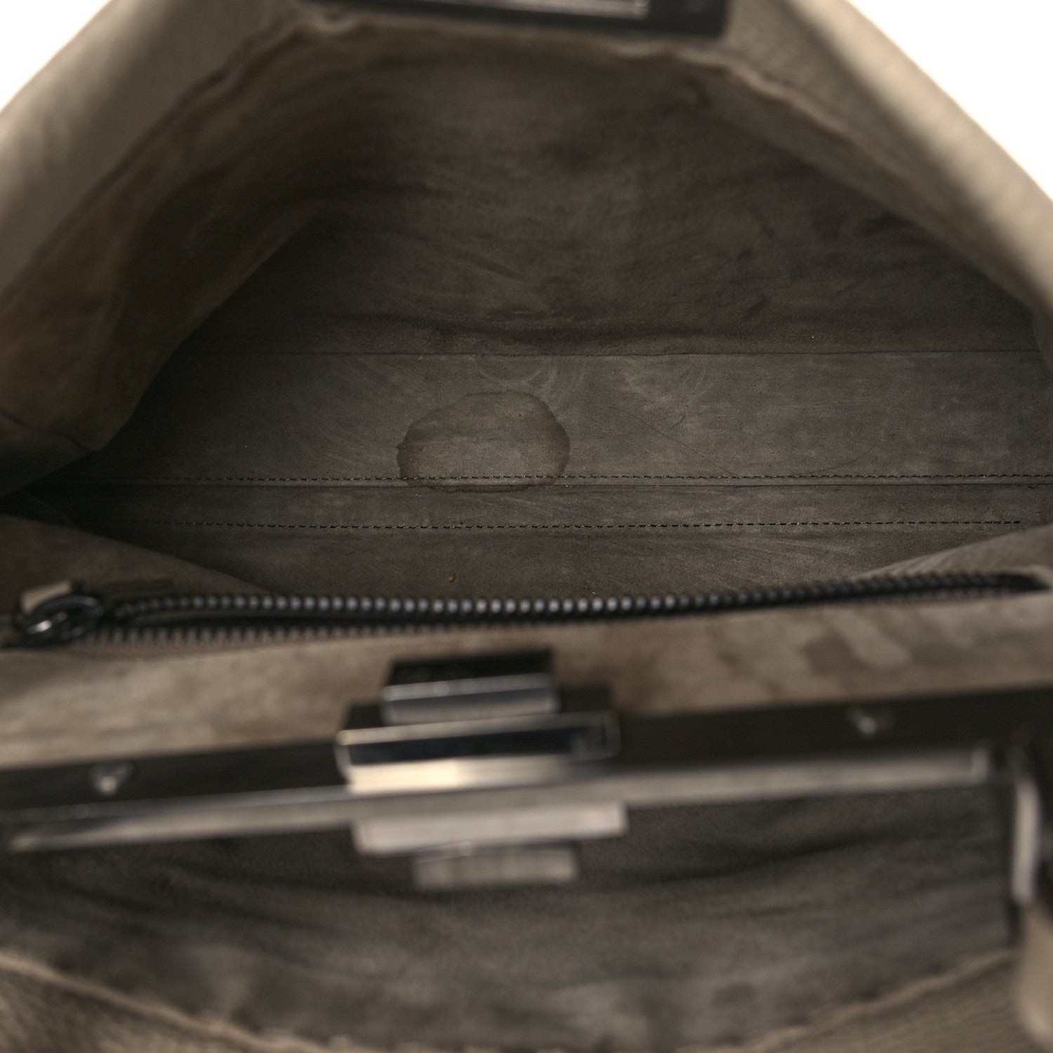 Fendi Cuoio Romano Selleria Medium Peekaboo Iconic Satchel Pietra Nocciola 5 of 10
