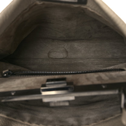 Fendi Cuoio Romano Selleria Medium Peekaboo Iconic Satchel Pietra Nocciola 5 of 10