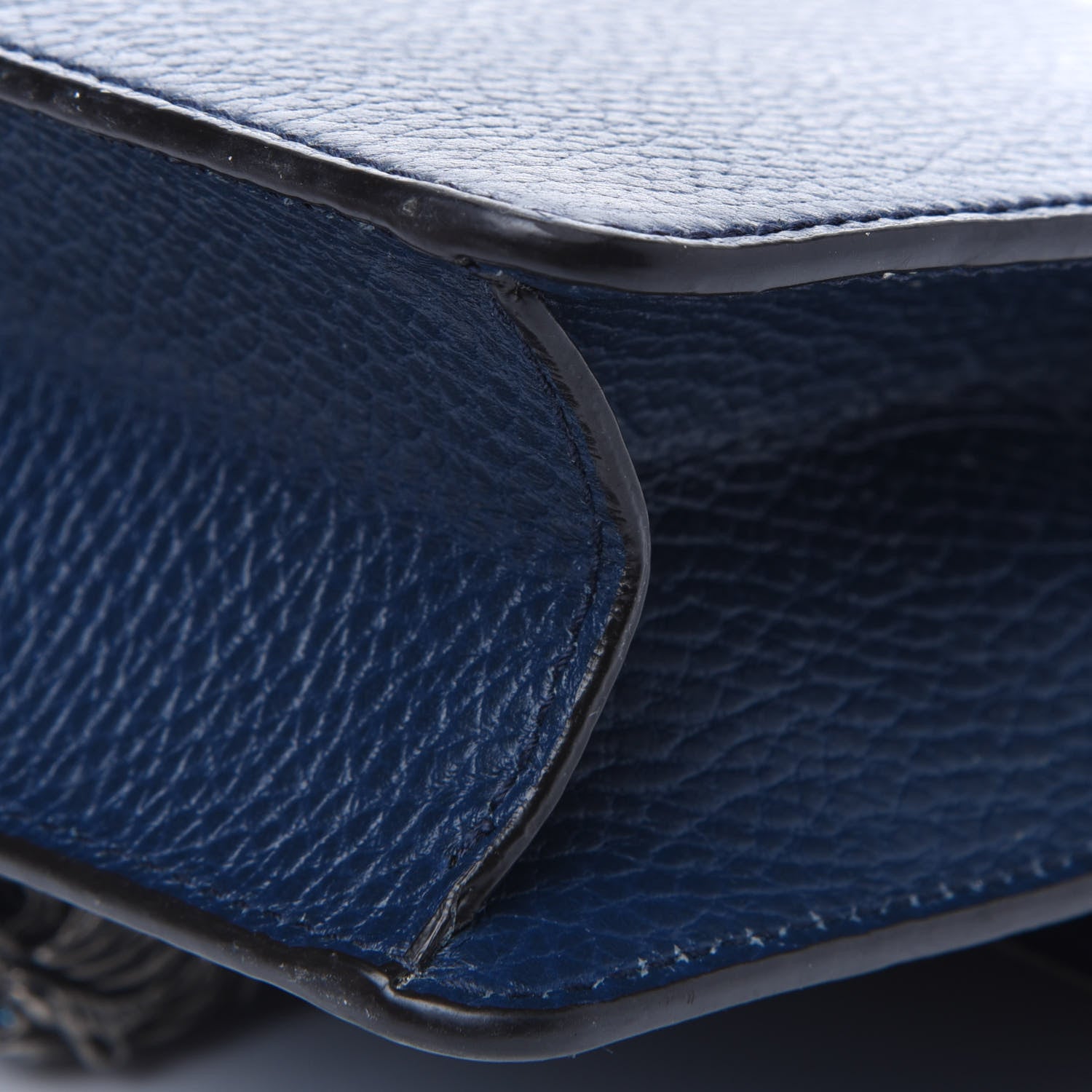 Gucci Dollar Calfskin Crystal Mini Dionysus Shoulder Bag Blue Agata Montana Sapphire 13 of 15
