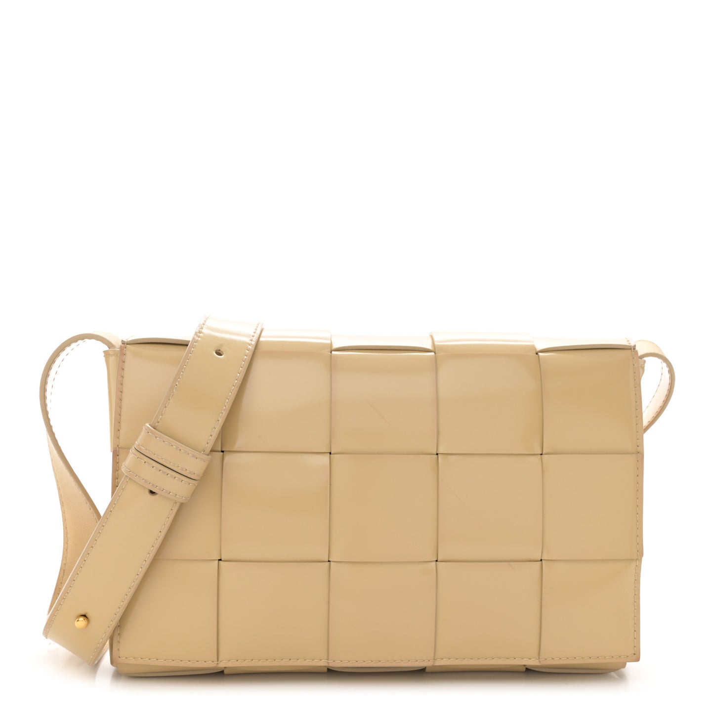Brushed Calfskin Intrecciato Cassette Bag Porridge