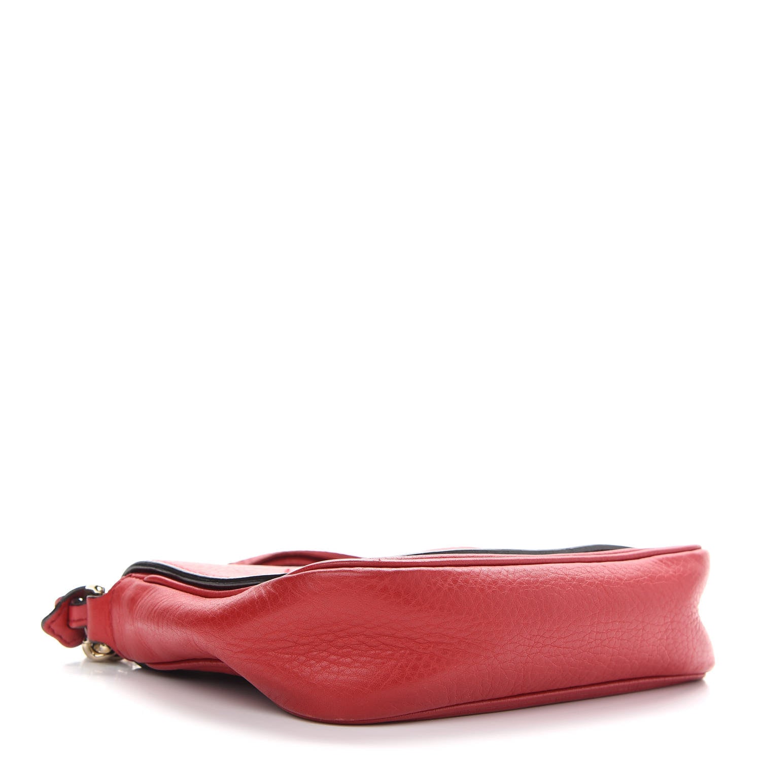 Gucci Pebbled Calfskin Small Soho Flap Crossbody Red 4 of 9