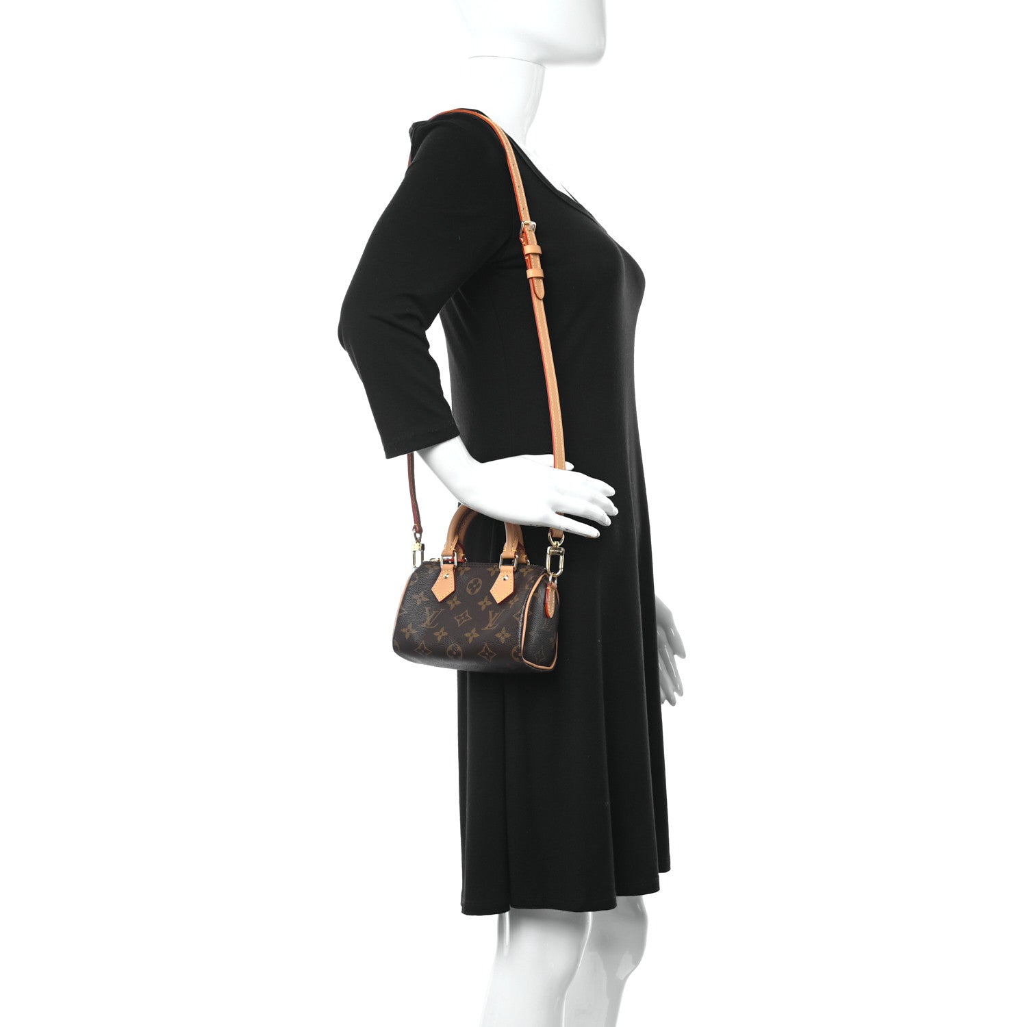 Louis Vuitton Monogram Nano Speedy Bandouliere 2 of 11