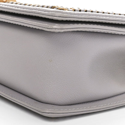Chanel Caviar Quilted Chain Around Medium Boy Flap Grey 10 of 12