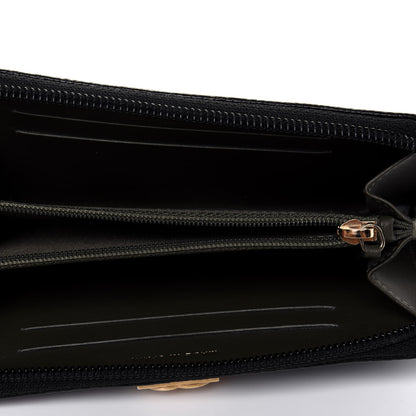 Chanel Caviar Quilted Small Boy Zip Around Wallet Black 5 of 12