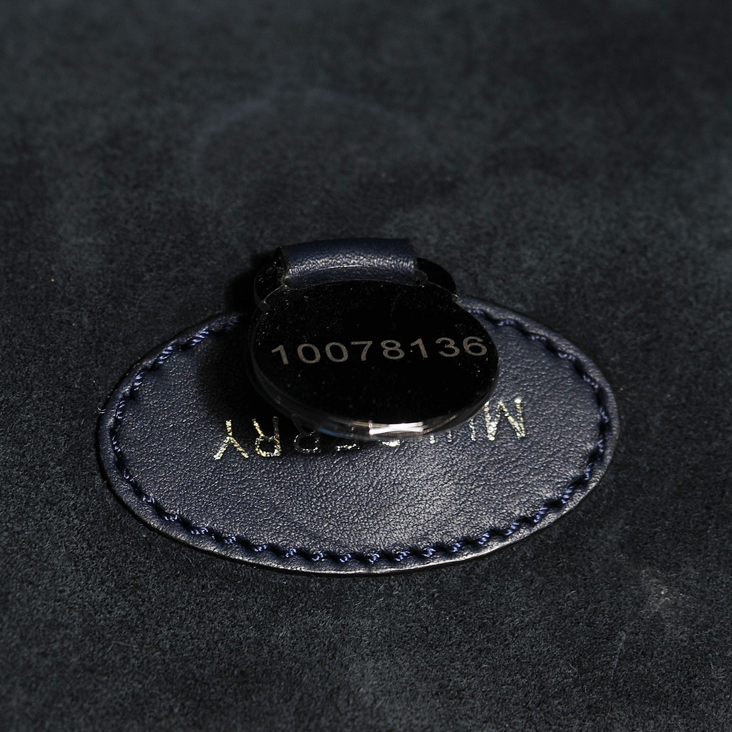 Mulberry Silky Calf Nubuck Stripe Medium Willow Tote Midnight Blue 6 of 12