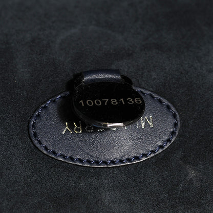 Mulberry Silky Calf Nubuck Stripe Medium Willow Tote Midnight Blue 6 of 12