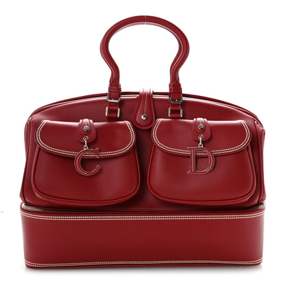 Christian Dior Calfskin Large Detective Satchel Rouge Bordeaux 1 of 14