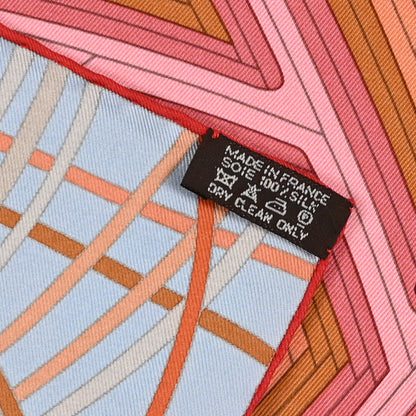 Hermes Silk L'Art Du Temari Scarf 90 Orange Fuchsia Vert 3 of 3