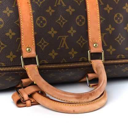 Louis Vuitton Monogram Keepall Bandouliere 55 10 of 14