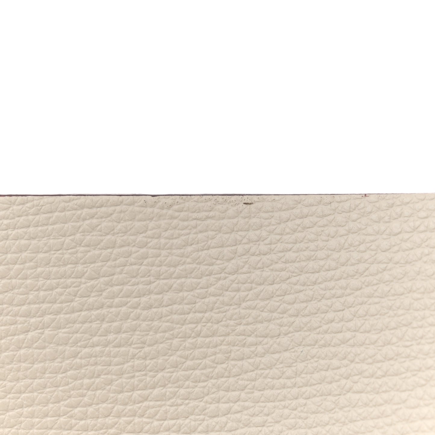 Calfskin Crest Embossed Small Tote Limestone