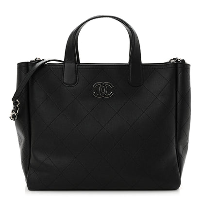 Chanel Caviar Stitched Medium Lady Coco Shopping Tote Black 1 of 11