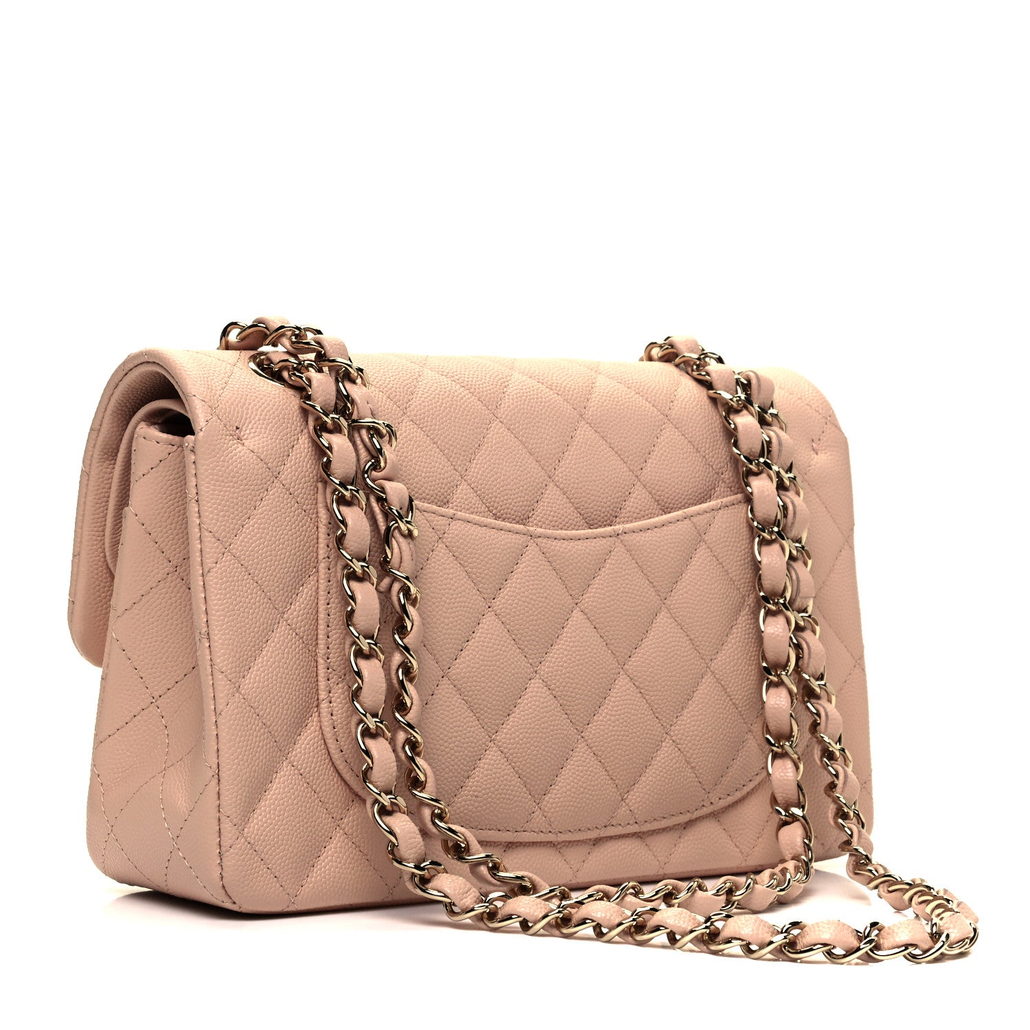 Chanel Caviar Quilted Small Double Flap Light Beige 2 of 8