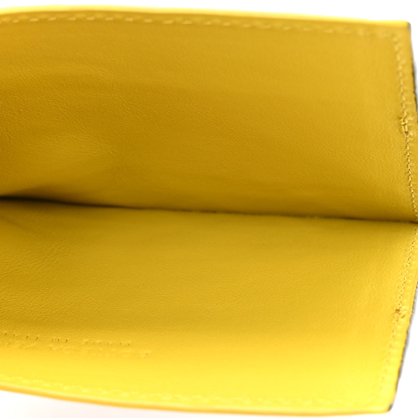 Nappa Intrecciato Card Holder Yellow Grey