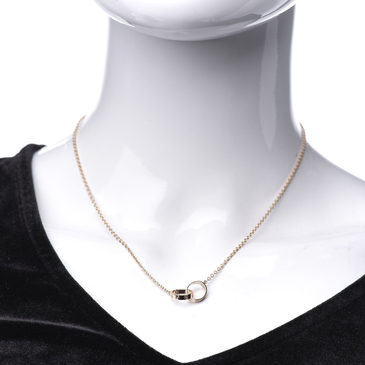 18K Pink Gold Interlocking LOVE Necklace