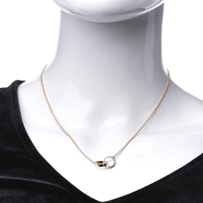 Cartier 18K Pink Gold Interlocking LOVE Necklace 2 of 8