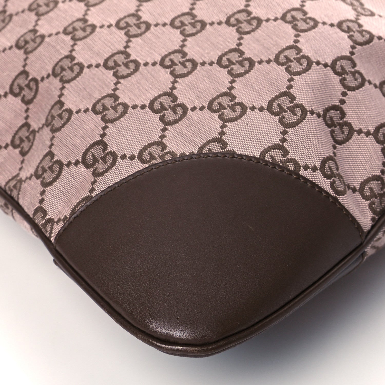 Gucci Monogram Lobster Clasp Jackie O Hobo Brown 10 of 10