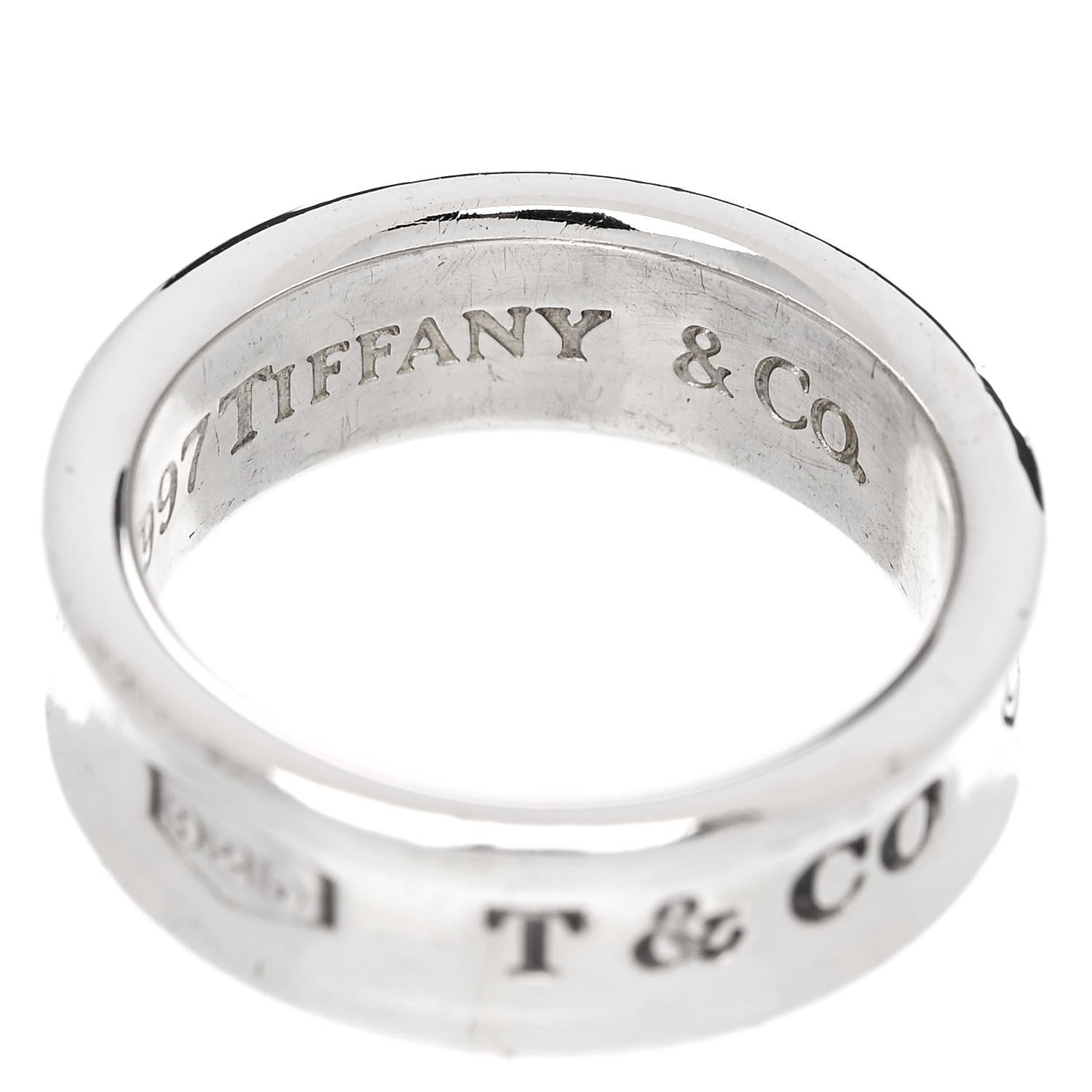 Tiffany Sterling Silver 1837 Band Ring 53 6.5 5 of 6