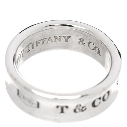 Tiffany Sterling Silver 1837 Band Ring 53 6.5 5 of 6
