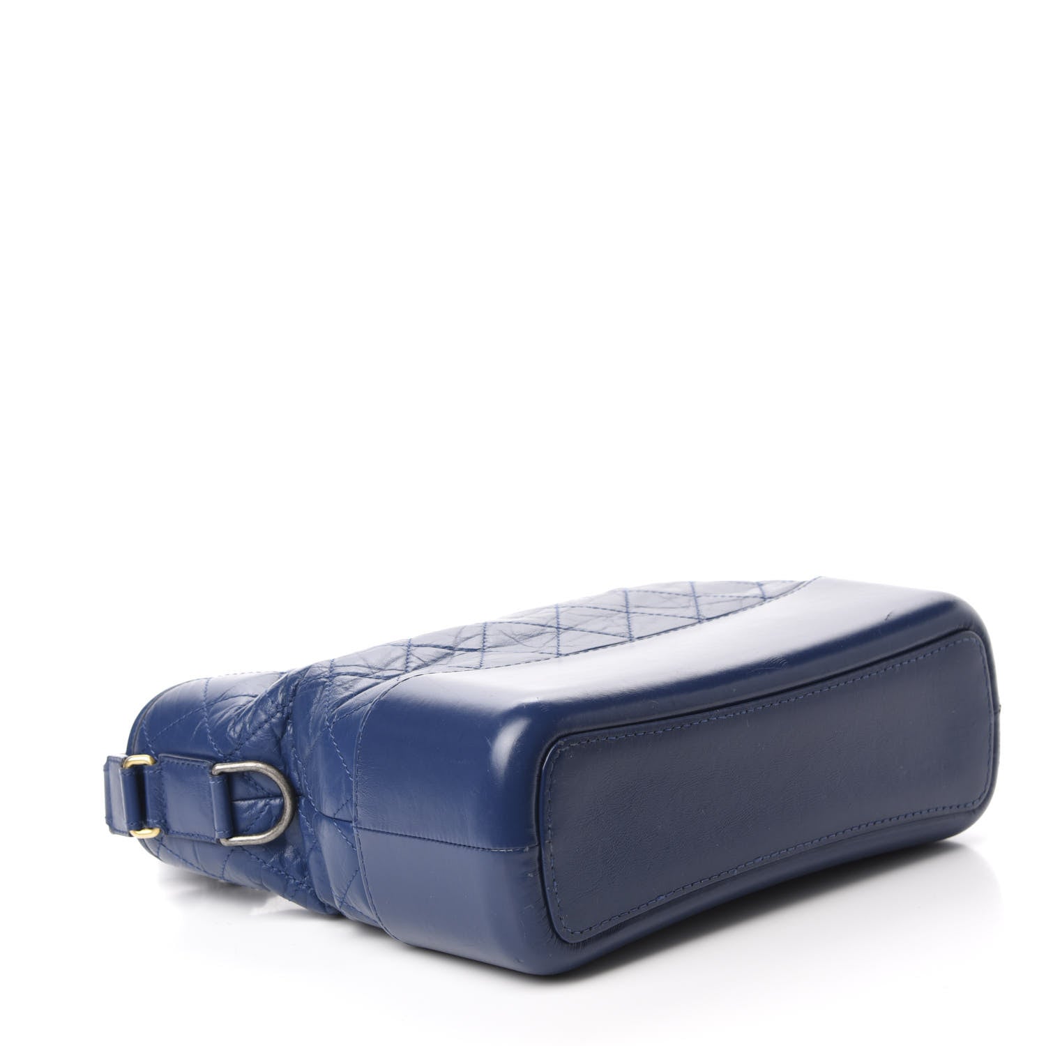 Chanel Aged Calfskin Quilted Medium Gabrielle Hobo Blue 4 of 11