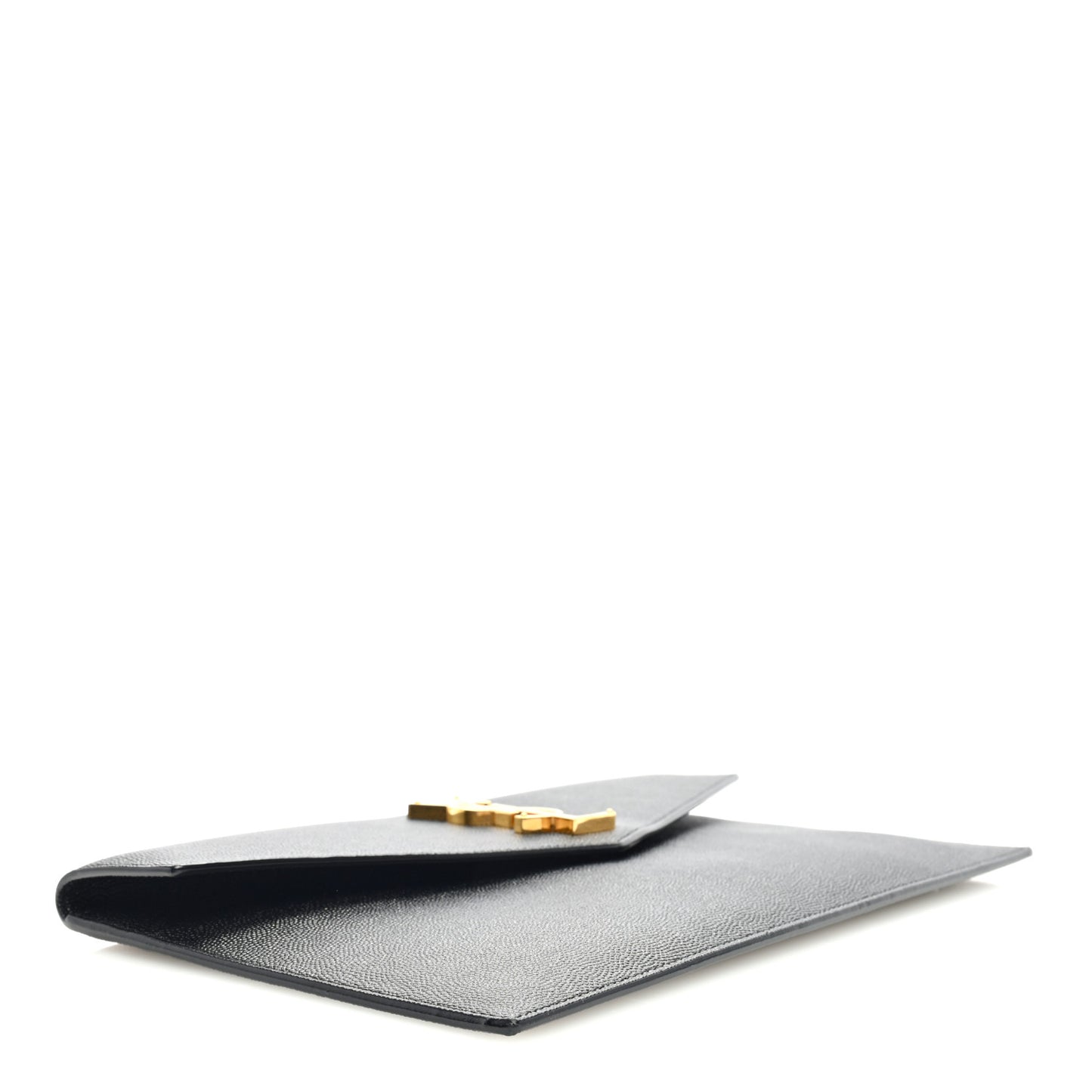 SAINT LAURENT Grain De Poudre Uptown Pouch Black