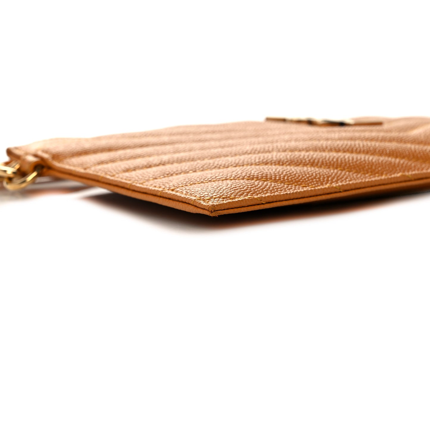 Grain De Poudre Chevron Monogram Large Bill Pouch Senape Yellow