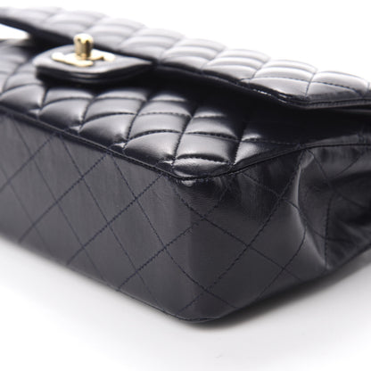 Chanel Lambskin Quilted Medium Double Flap Navy 7 of 12