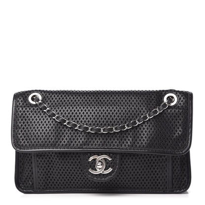 Chanel Perforated Calfskin Large Up In The Air Flap Black 1 of 10