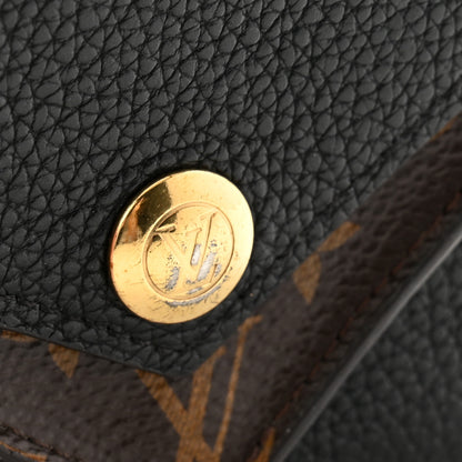 Louis Vuitton Grained Calfskin Monogram Double V Compact Wallet Black 10 of 10