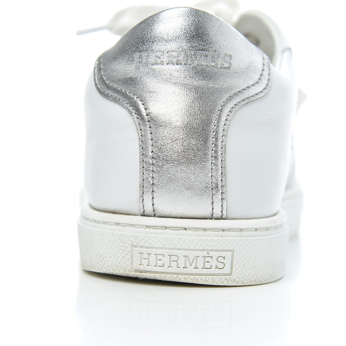 Nappa Womens Avantage Sneakers 39.5 White Argent