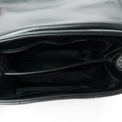Saint Laurent Calfskin Y Quilted Monogram Monochrome Toy Loulou Crossbody Bag Black 5 of 11