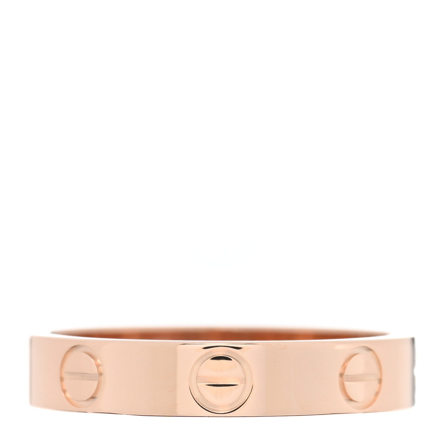 Cartier 18K Pink Gold 3.5mm LOVE Wedding Band Ring 51 5.75 3 of 5