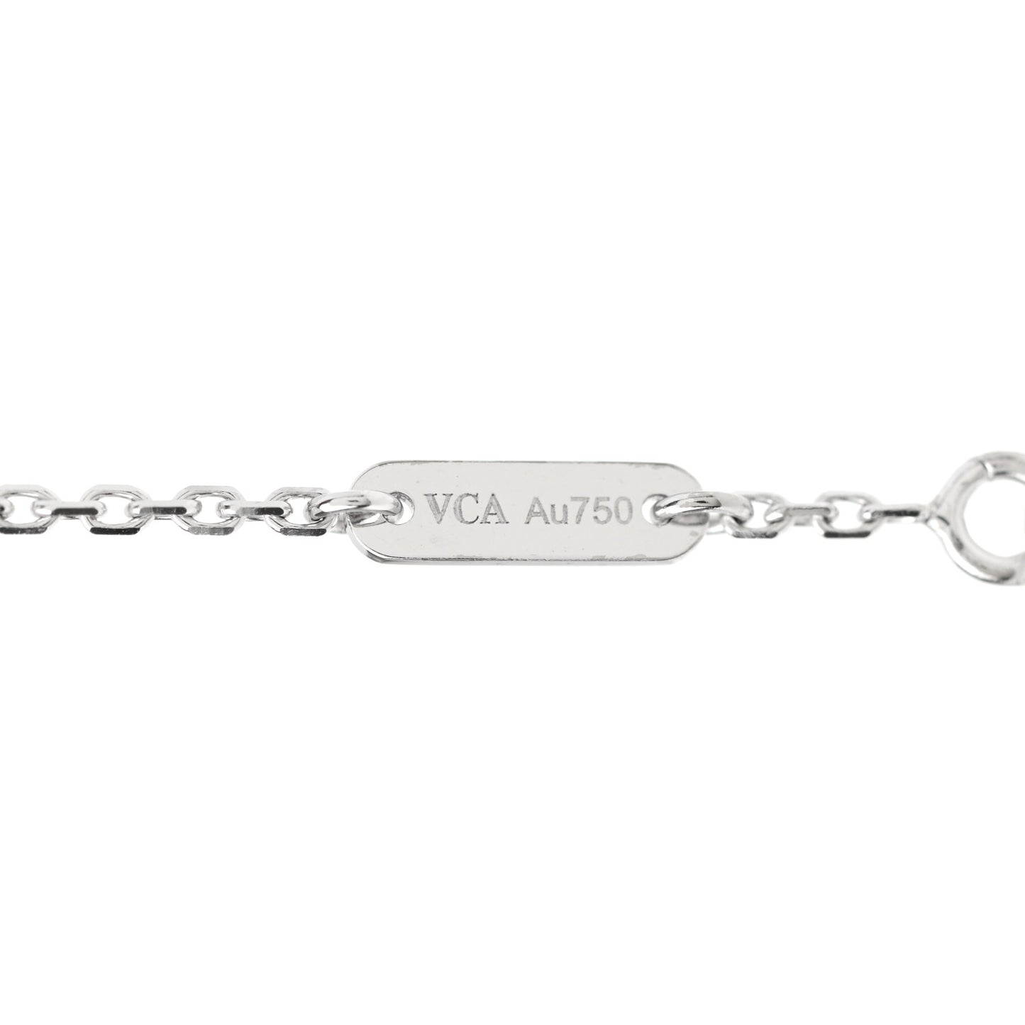 18K White Gold Diamond Sweet Alhambra Bracelet
