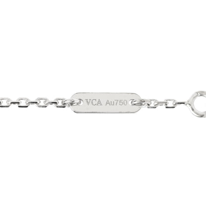 Van Cleef & Arpels 18K White Gold Diamond Sweet Alhambra Bracelet 3 of 6