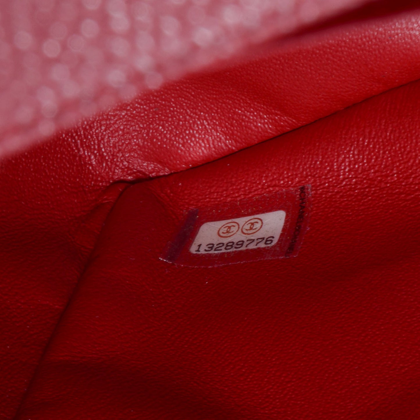 Caviar Maxi Single Flap Red