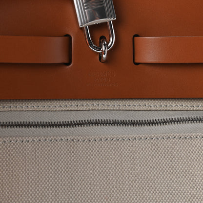 Hermes Vache Hunter Criss Viking Herbag Zip Retourne 31 PM Beton Fauve 8 of 10