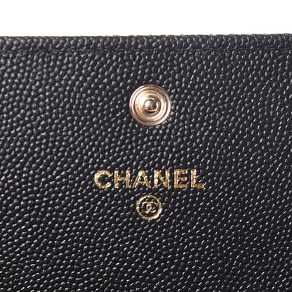 Chanel Caviar Quilted Mademoiselle Vintage Flap Wallet Black 7 of 9
