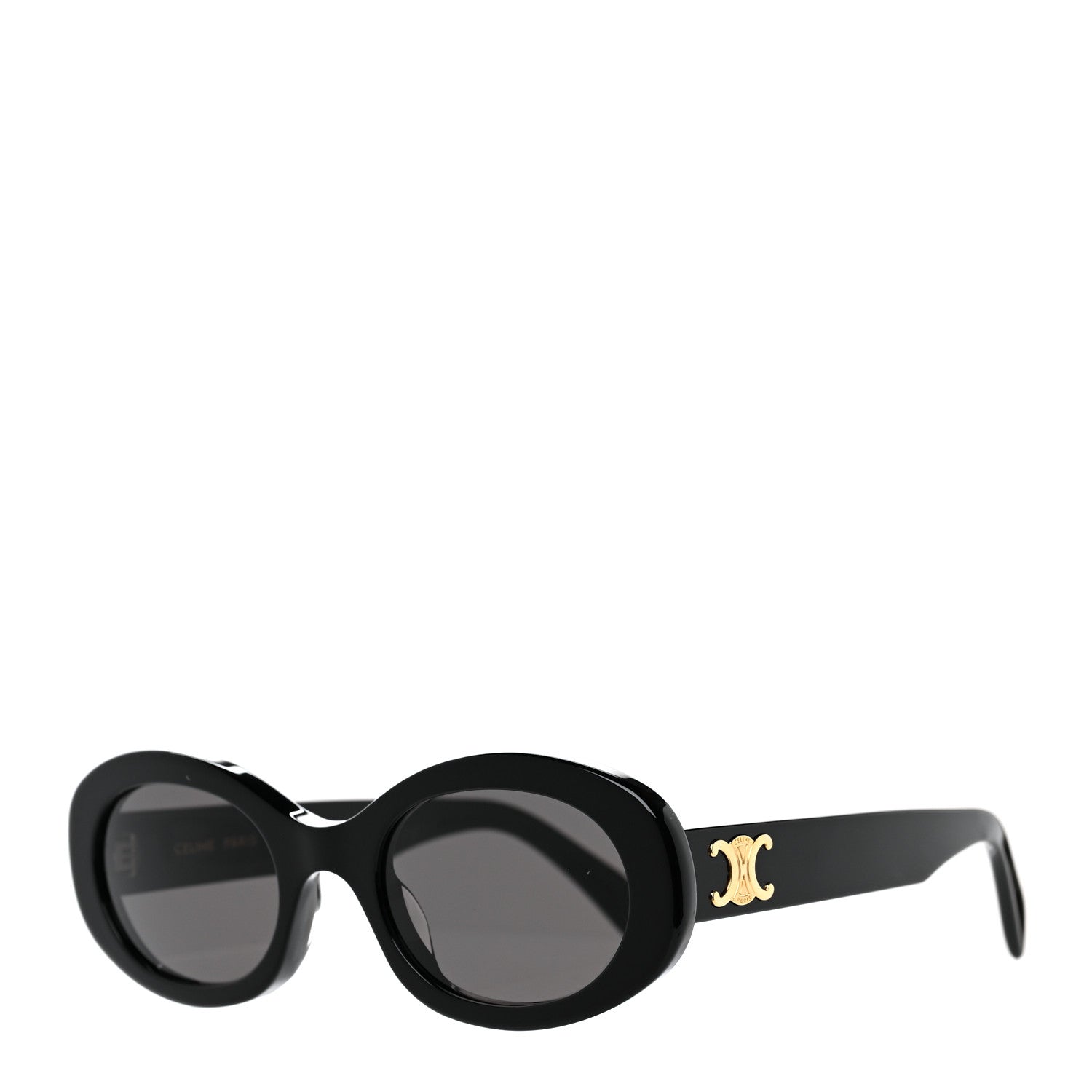 Celine Acetate Triomphe 01 Sunglasses CL 40194U Black 1 of 6