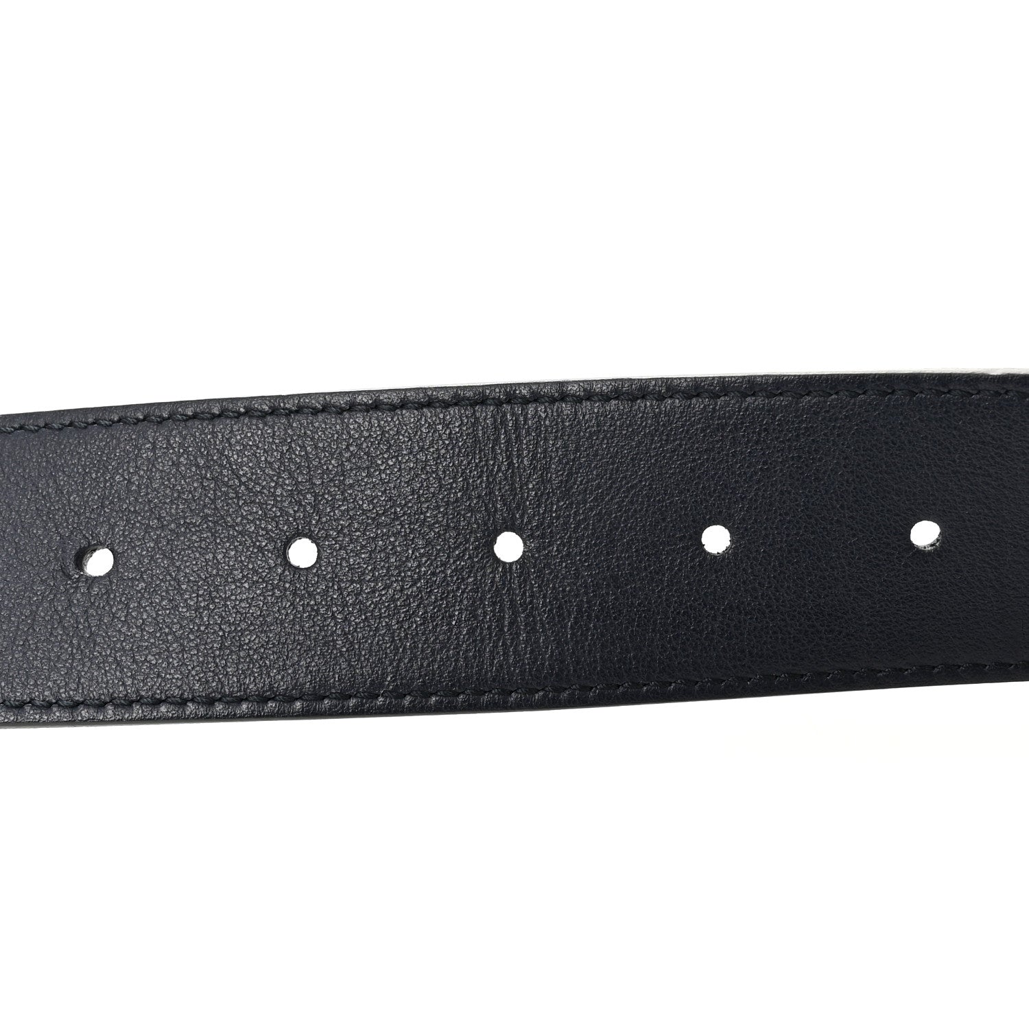 Gucci Calfskin Double G 40mm Belt 75 30 Blue 4 of 6