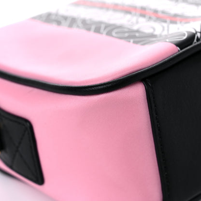 Burberry E-Canvas Monogram Stripe Crossbody Bag Pink 9 of 10