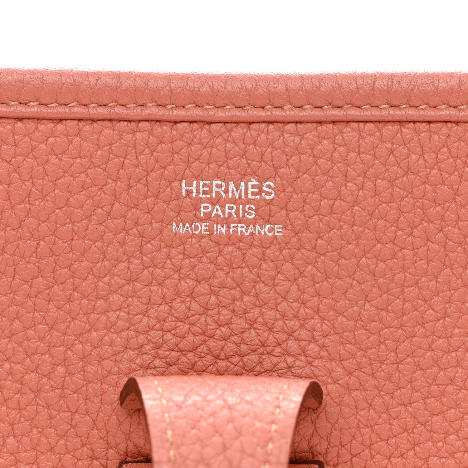 Hermes Taurillon Clemence Evelyne III PM Crevette 6 of 10