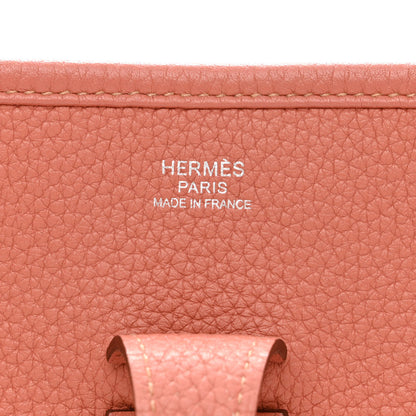 Hermes Taurillon Clemence Evelyne III PM Crevette 6 of 10