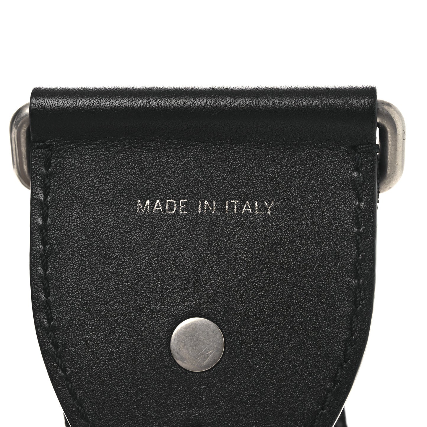 Canvas Embroidered Shoulder Strap Black