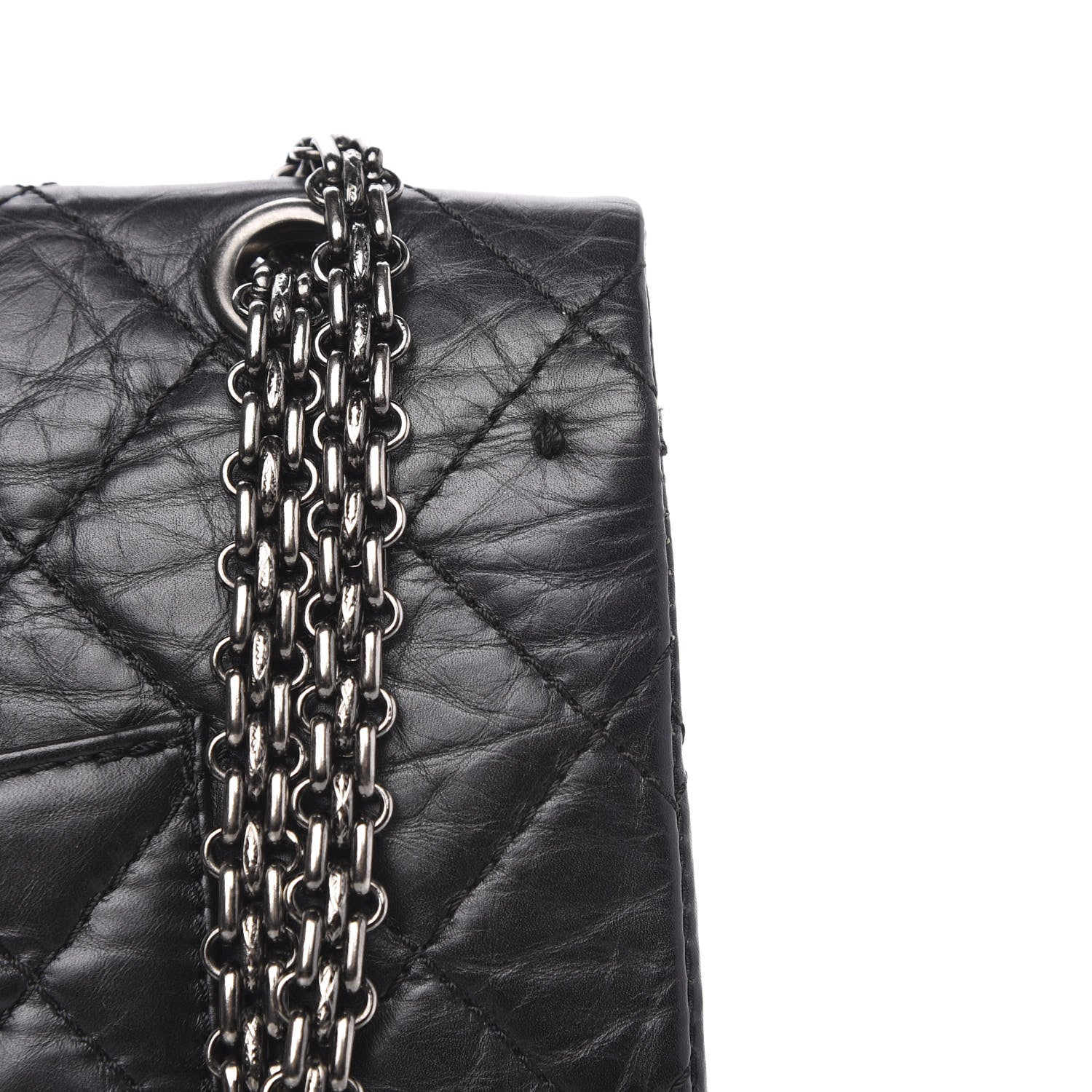 Chanel Aged Calfskin Quilted 2.55 Reissue 227 Flap Black 11 of 12