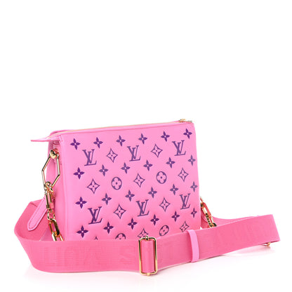 Louis Vuitton Lambskin Embossed Monogram Vuittamins Coussin PM Rose Violet 3 of 11