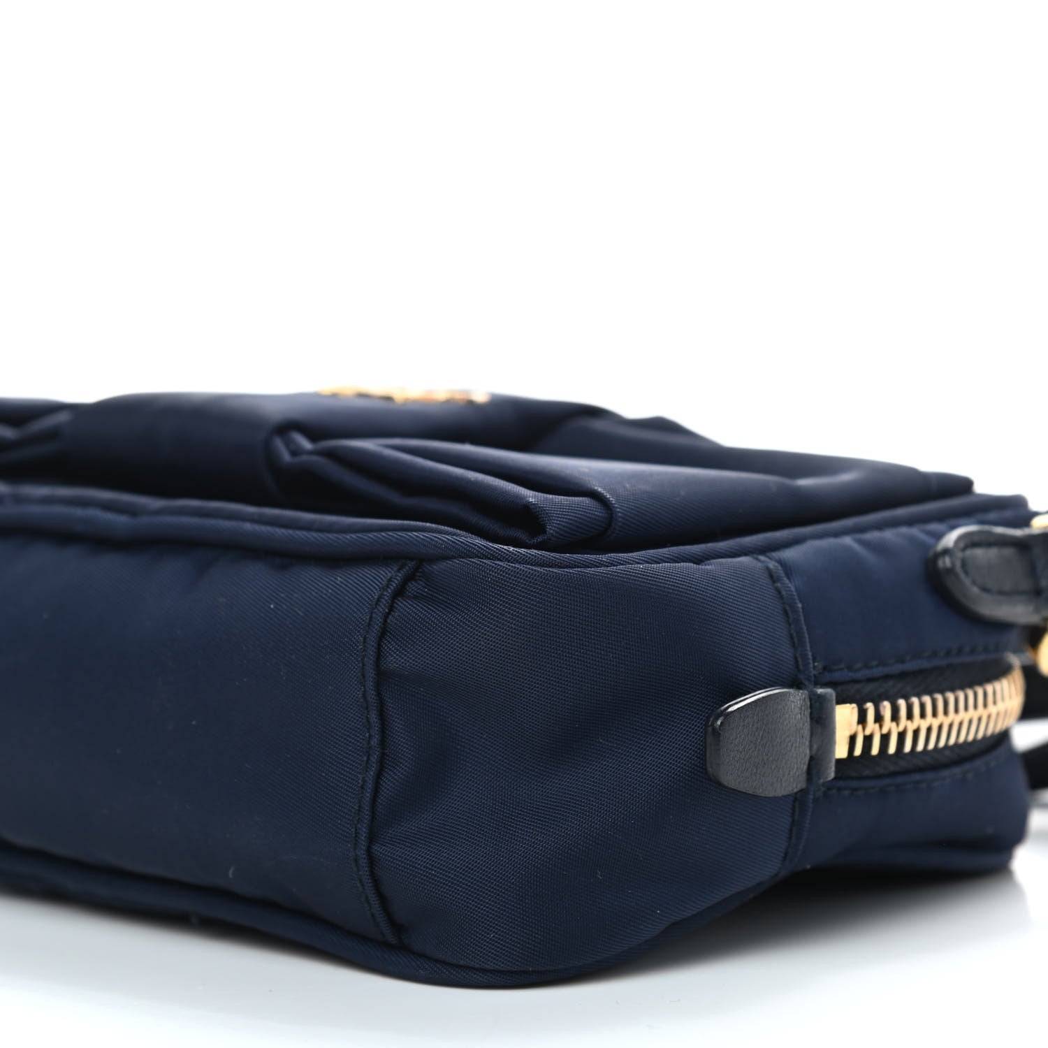 Prada Tessuto Nylon Bow Camera Bag Baltico 9 of 9