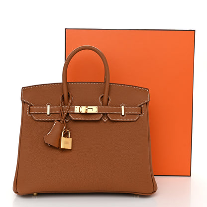 Hermes Togo Birkin 25 Gold 11 of 11