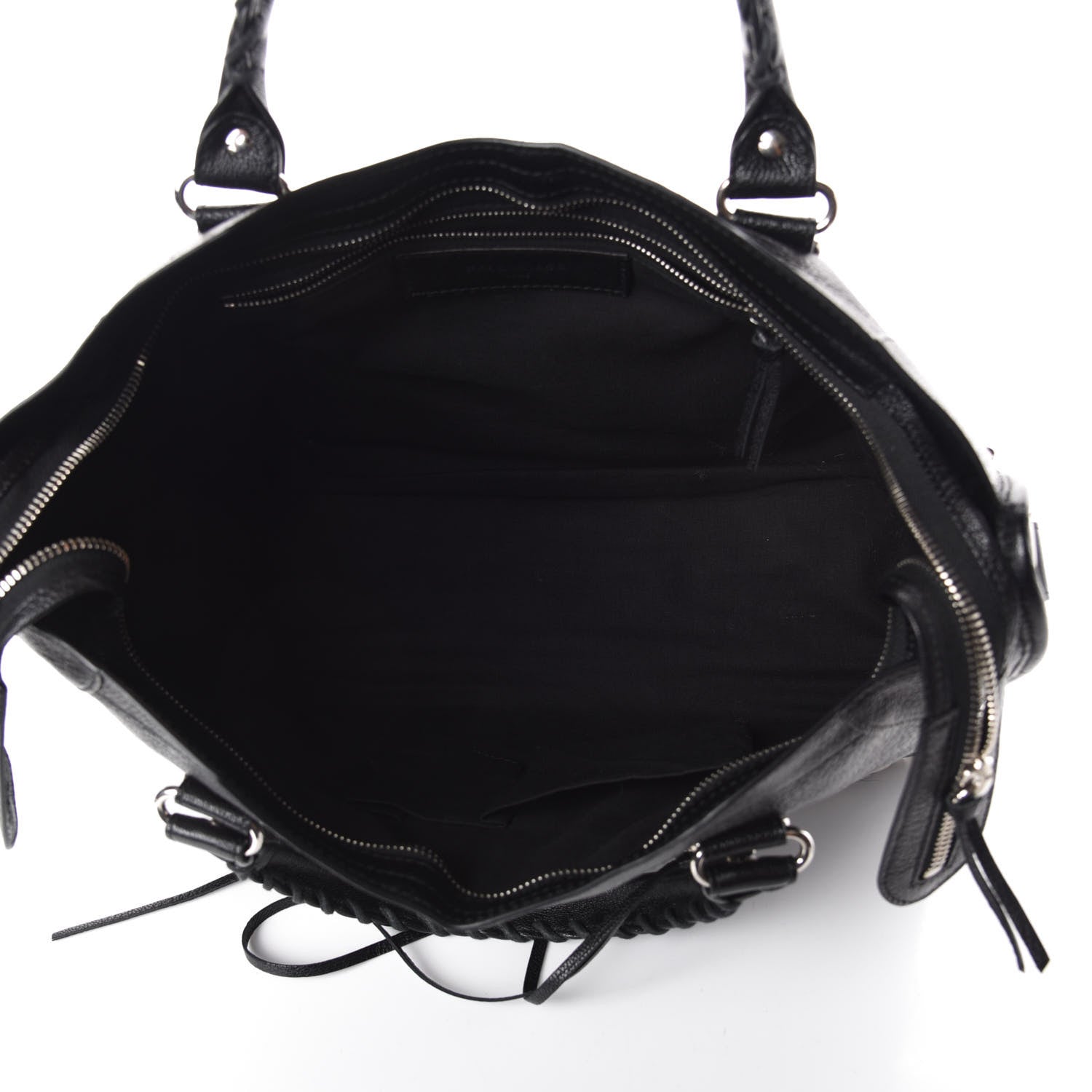 Balenciaga Chevre Silver Metallic Edge Hardware City Black 5 of 9